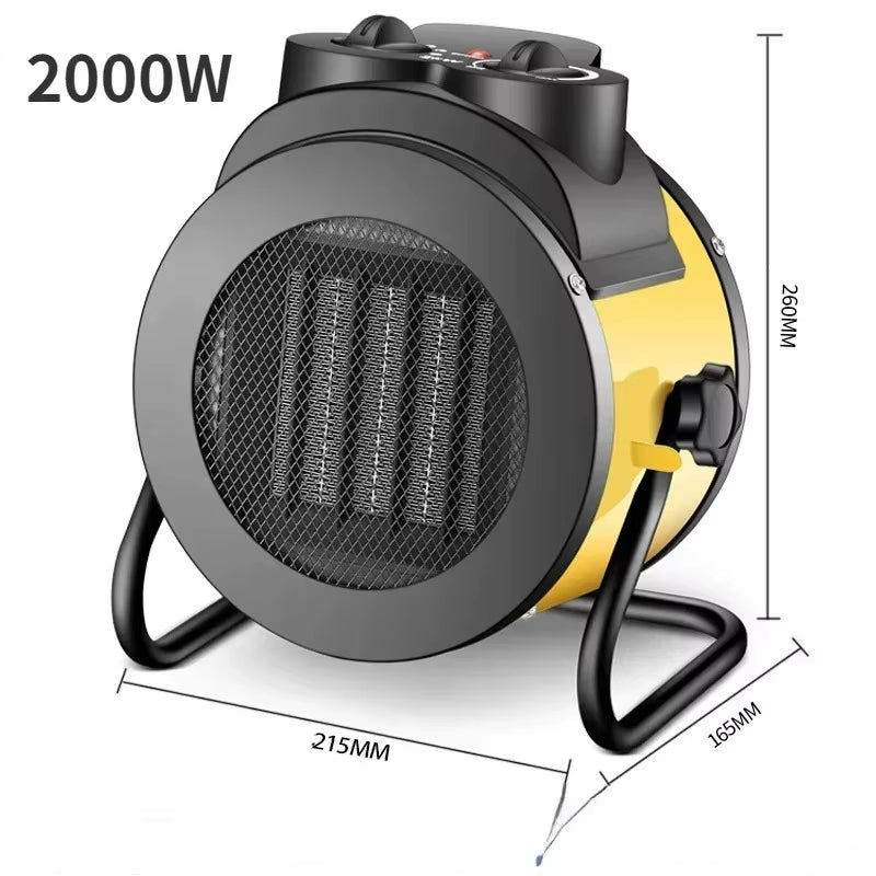 Powerful Industrial Portable Electric Heater Blower - Adjustable Ceramic Heating Stove for Fast, Efficient Warmth in Your Living Space